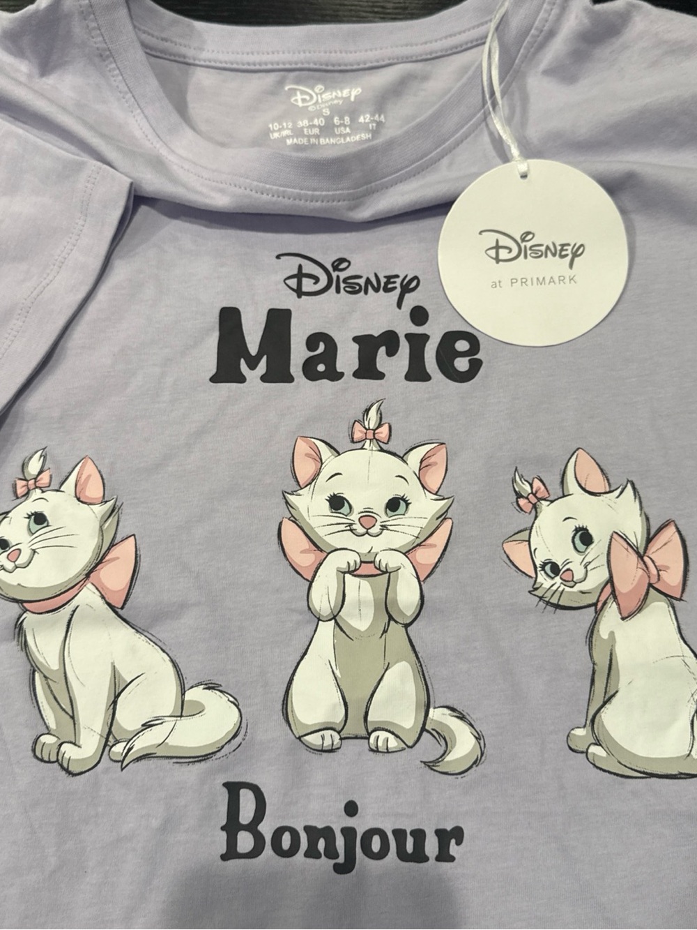 Disney X Primark The Aristocrats Marie Pyjamas Oversized Nightshirt Size S - Picture 4 of 4